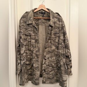 DKNY Women’s Field Jacket in Camouflage